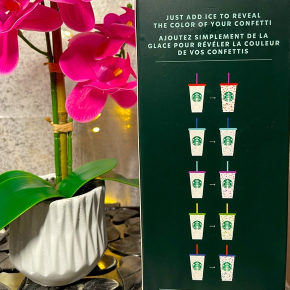 💖Starbucks🌈confetti color changing reusable cups - Picture 5 of 6